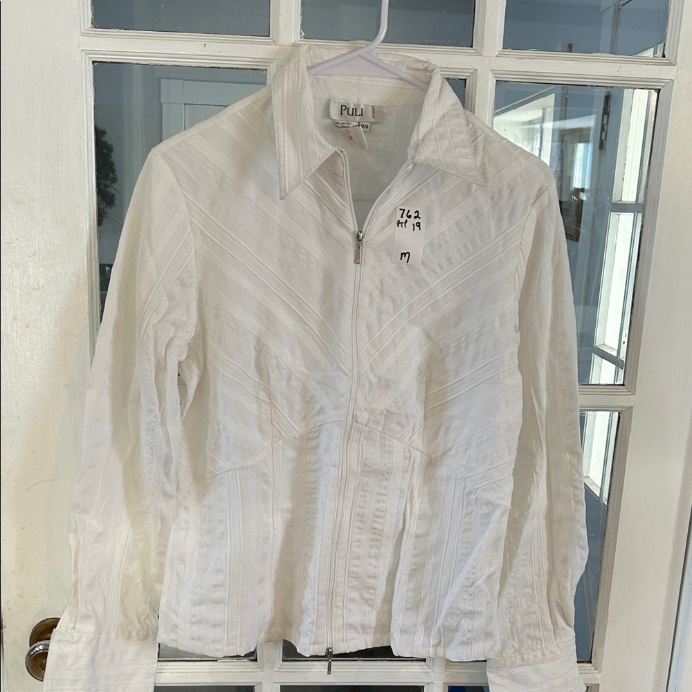 Puli Women's Crisp White Utility Jacket